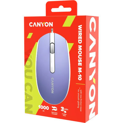 Мишка Canyon M-10 USB Mountain Lavender (CNE-CMS10ML) Вінниця - фото 6