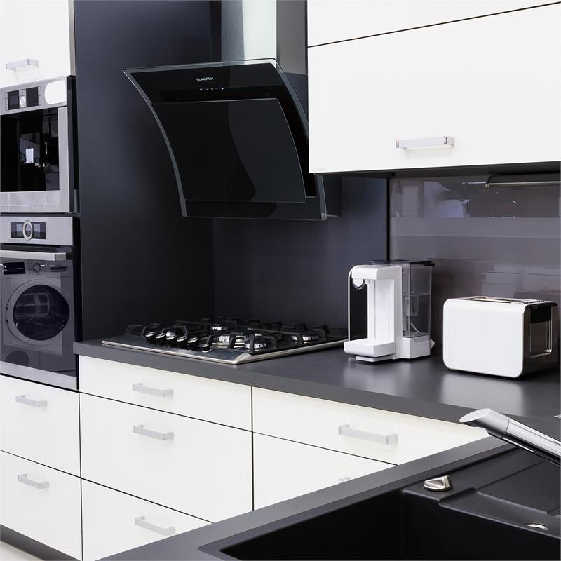 Витяжка Sabia із захисного скла, без головки, 60 см, настінний монтаж, чорний (Німеччина, читати опис) Рівне - фото 2