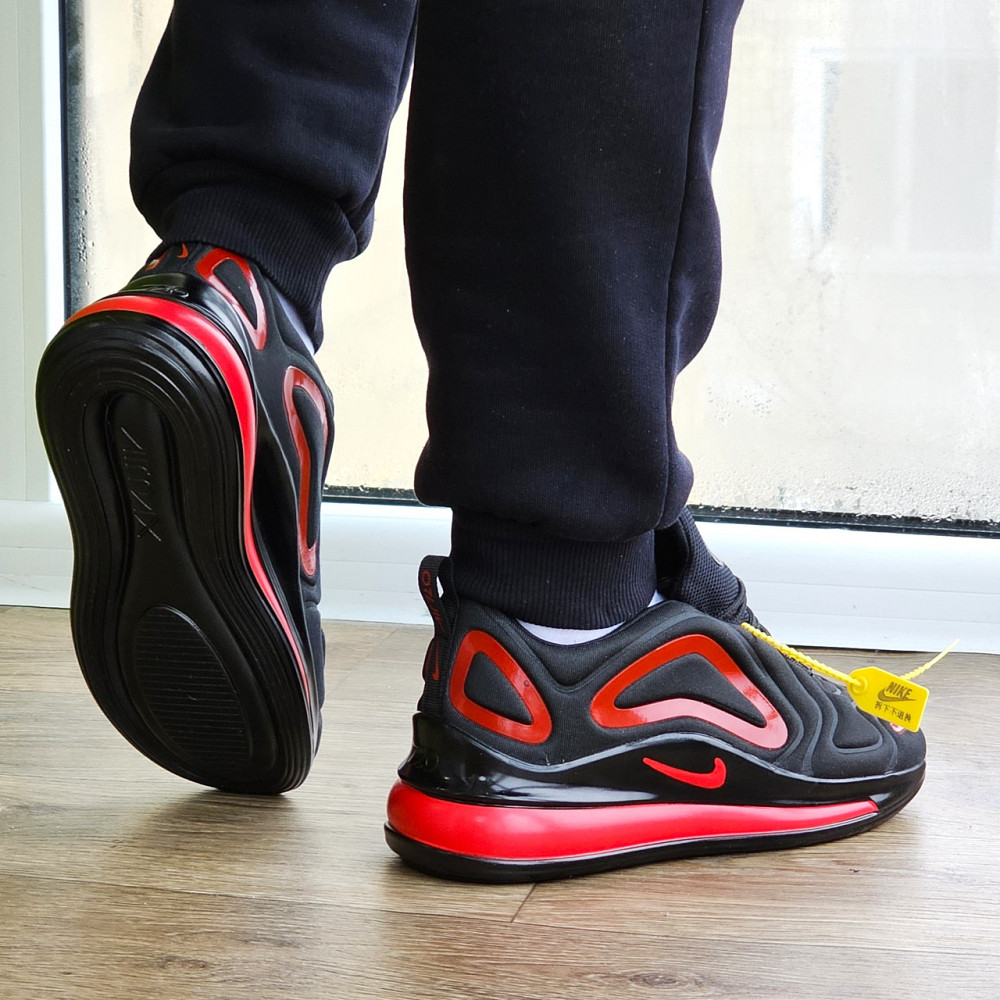 Кроссовки Nike 720 Чёрные и Красные Мужские Найк с Амортизацией (размеры: 42) Днепр - изображение 7