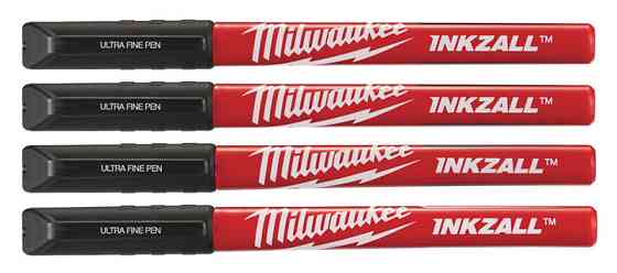 Набір маркерів Fine Tip InkZAll MILWAUKEE, чорний, (4шт) Одеса
