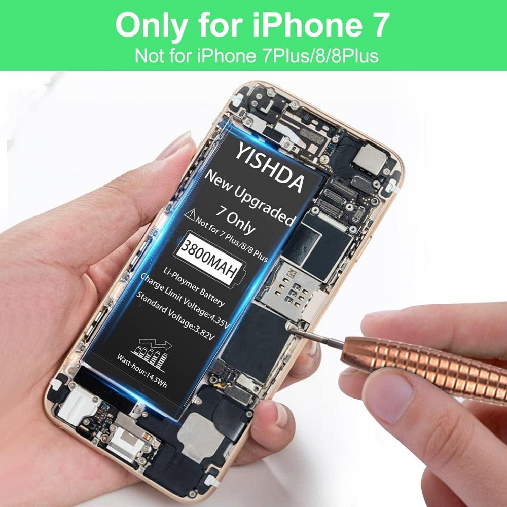Усиленный аккумулятор DEJI 2410 mAh для iPhone 7 4.7 A1660 A1778 A1779 A1780 Днепр - изображение 3