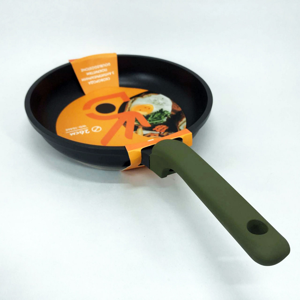 Сковорода для приготовления на любой плите Well Done WD-1046E 26 см, Сковорода без растительного масла FY-69 Львов - изображение 5