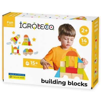 Кубики Ігротеко Будівельні блоки 14 елементів (900453) Вінниця - фото 1
