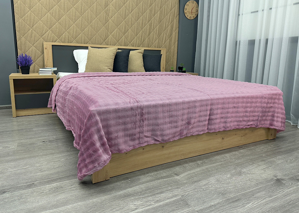 Плед-покривало 200х230 см (+-5см) "Soft Night" Бузковий (87-212) Київ - фото 4