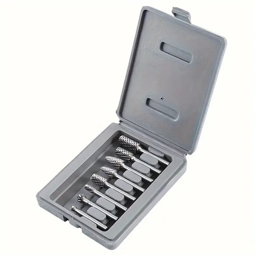 Набір борфрез по металу 8шт, хвостовик 6мм карбід вольфрама, в кейсі Вінниця - фото 2