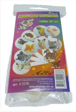 Віяло Домашні тварини з картинками "Атлас", К-5376, шт Київ