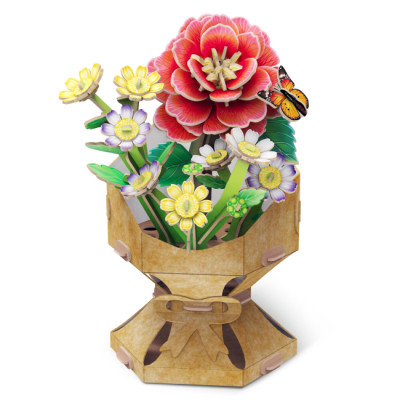 Пазл Cubic Fun трехмерный Букет цветов Камелия (W3302h) Винница - изображение 2