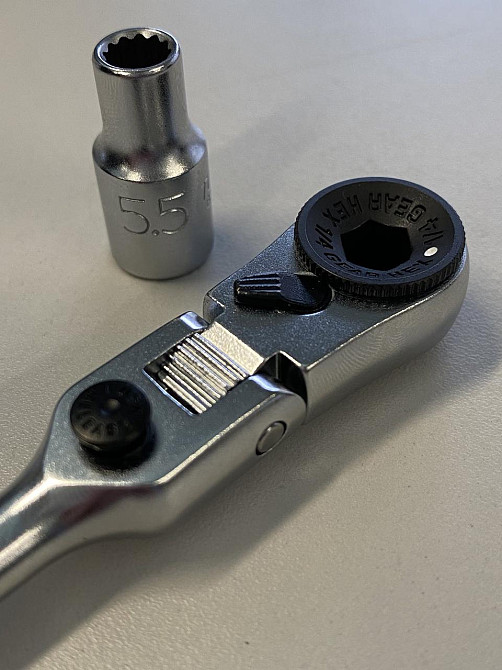 Тріскачка міні 1/4" з шарніром TOPTUL 60 зубців (ісп. з FTDF0810) CHEV0811 Одеса - фото 6