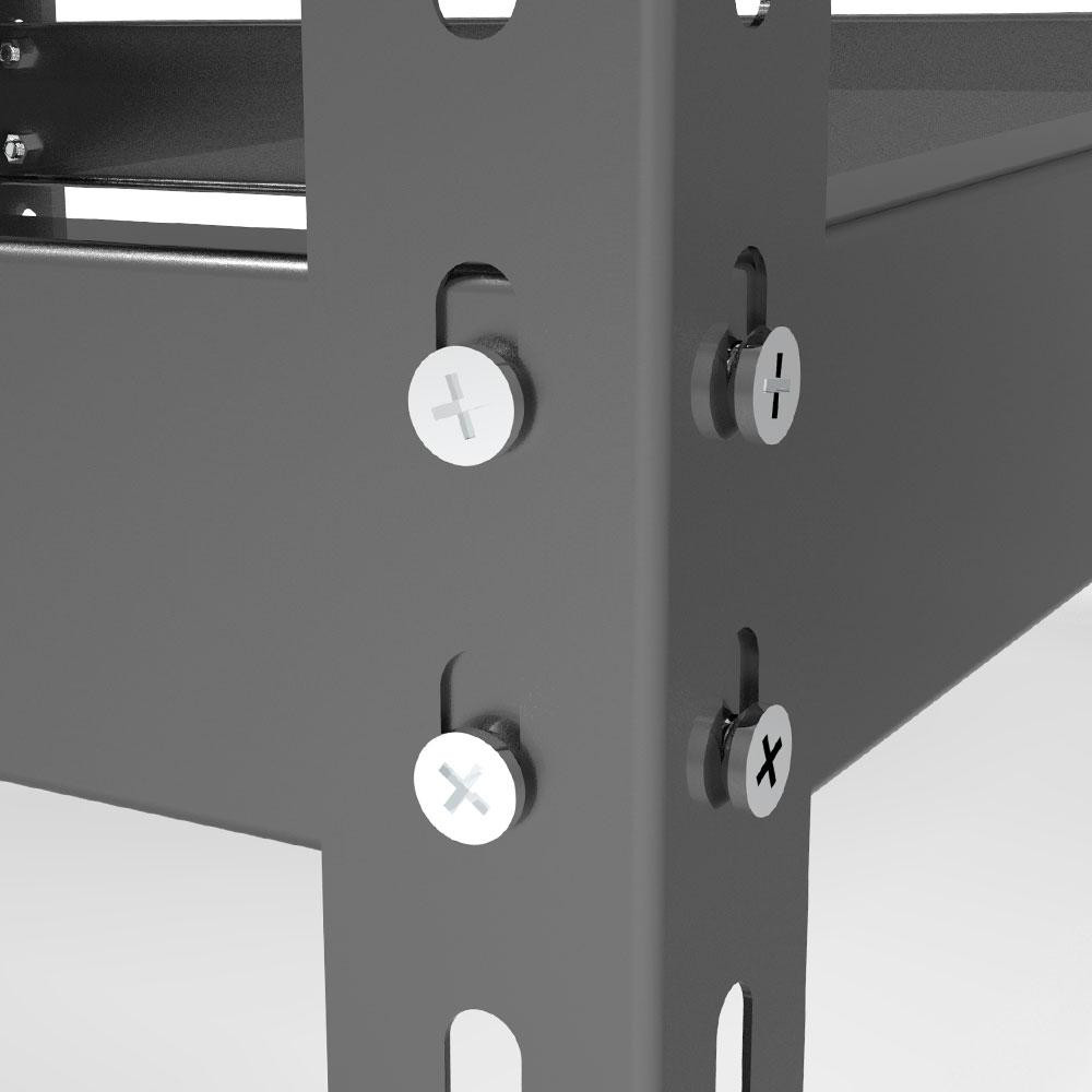 Металевий стелаж Emby Light Series (розмір 1500х600x300мм) 4 полиці ДСП до 100кг Оцинкований Вінниця - фото 5