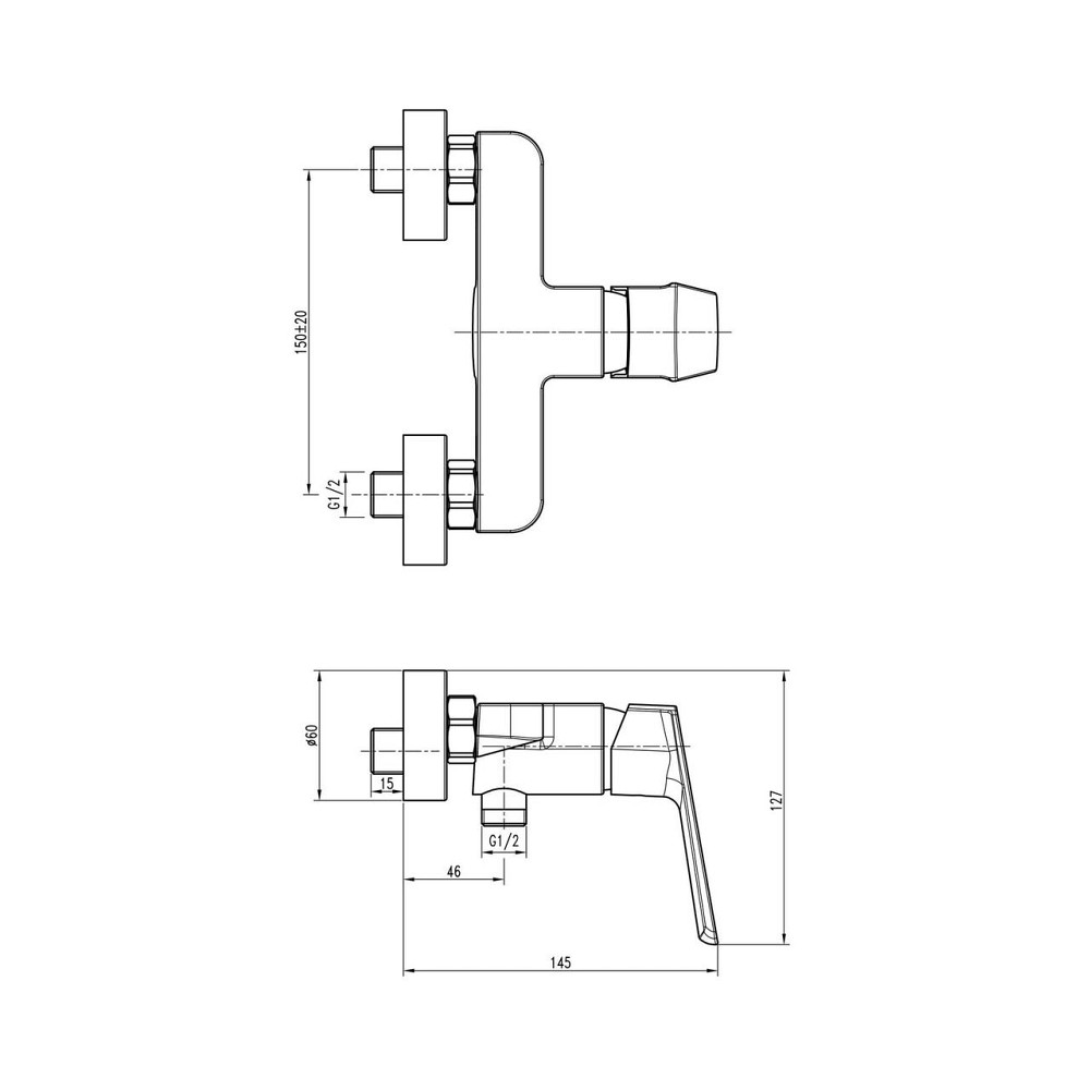 Змішувач для душа TOPAZ LEXI TL 21701-H57-GB (000020995) Київ - фото 7