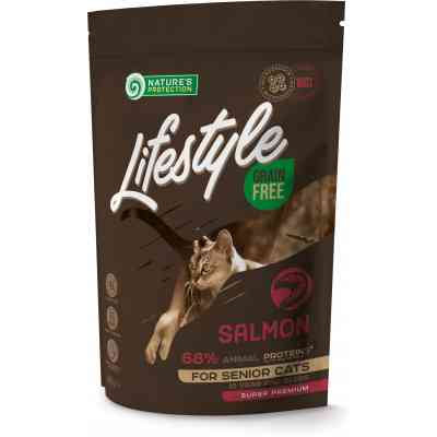 Сухий корм для кішок Nature&apos;s Protection Lifestyle Grain Free Salmon Senior Cat 400 г (NPLS45955) Вінниця