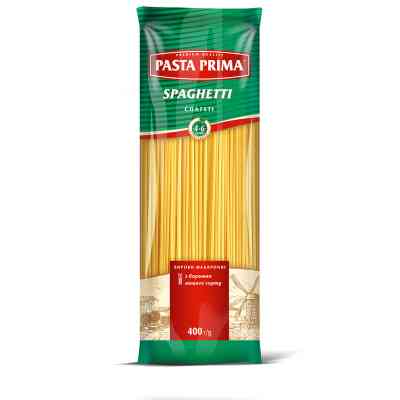 Макароны Pasta Prima Спагетти 400 г (4823096008301) Винница