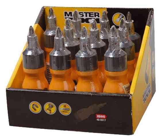 MASTERTOOL Викрутка MASTERTOOL з реверсом 6-в-1 PH1-2-3/SL4-5-6 25 мм 40-0517 Коломия