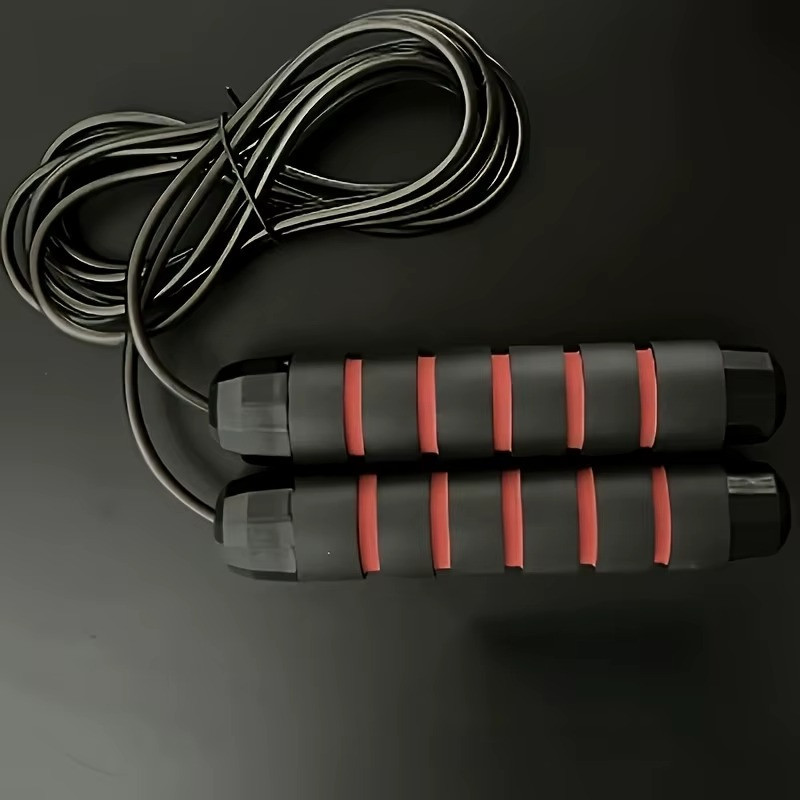 Скакалка, гімнастична, швидкісна для кросфіту з підшибниками, сталевий трос довжина 3 м, червона Кам'янець-Подільський - фото 4