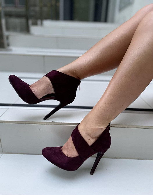 Vices Туфлі жіночі VICES бордові еко-замша 35р. 36р. 37р. висота каблука 10см (1130-42) Коломия - фото 7