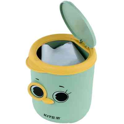 Кошик для паперів Kite Настільний контейнер для сміття, зелений (K24-011-1) Вінниця