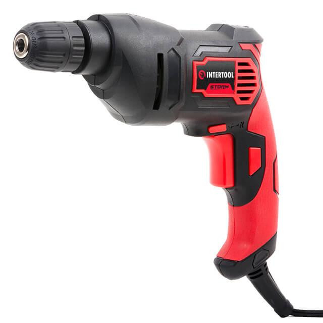 Дриль електричний, 0,5 кВт, 0-2400 об/хв, 0,8-10 мм, швидкозатискний патрон, реверс INTERTOOL WT-0115 Киев - изображение 10