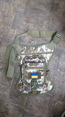 Сумка на стегно підсумку на ногу стегнова пов'язка мультикам мотосумка байксумка з чотирма відділень Київ - фото 9