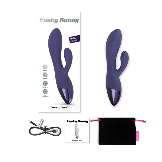 Вібратор-кролик Love To Love FUNKY BUNNY - MIDNIGHT INDIGO Львів