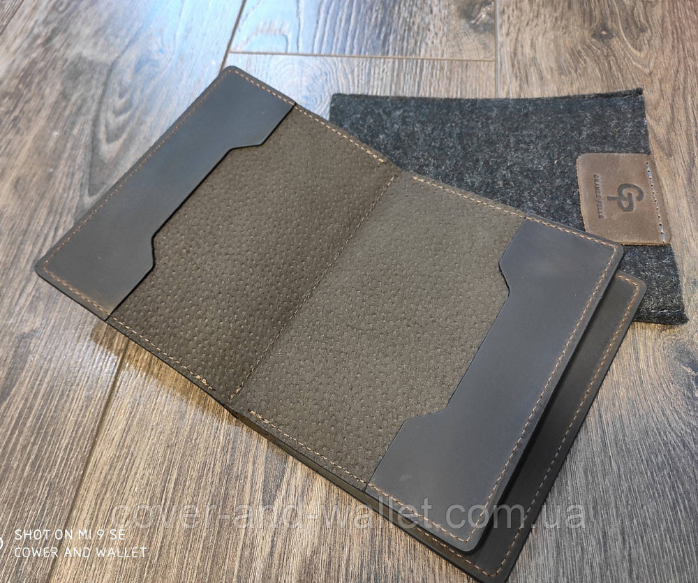 Вінтажна шкіряна обкладинка для документів і паспорта Grande Pelle Київ - фото 2