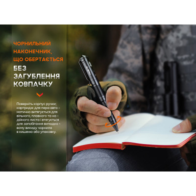 Тактична ручка Fenix T6 з ліхтариком Blue (T6-Blue) Вінниця - фото 7