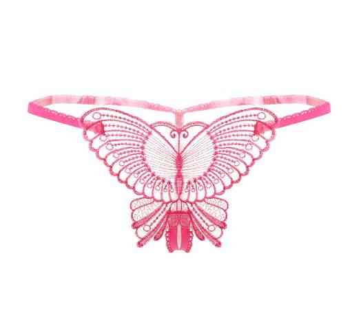 Трусики з розрізом та метеликом малинові - розмір універсальний, (на резинці, тянуться) Київ