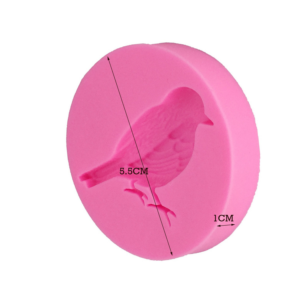Молд силиконовый Голубь 55 мм розовый Киев - изображение 2