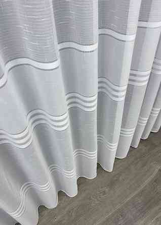 Тюль льон "Мережка" колір білий 1356т Київ