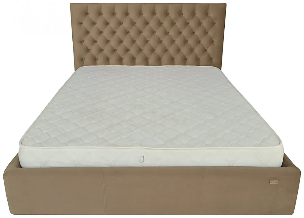 Ліжко Двоспальне Cambridge Comfort 180 х 200 см Альміра 02 З підйомним механізмом та нішою для білизни Мокко Київ - фото 2