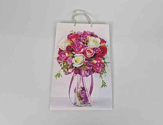 Большой бумажный пакет вертикальный  25/37/8(артBV-013) (12 шт) Харьков