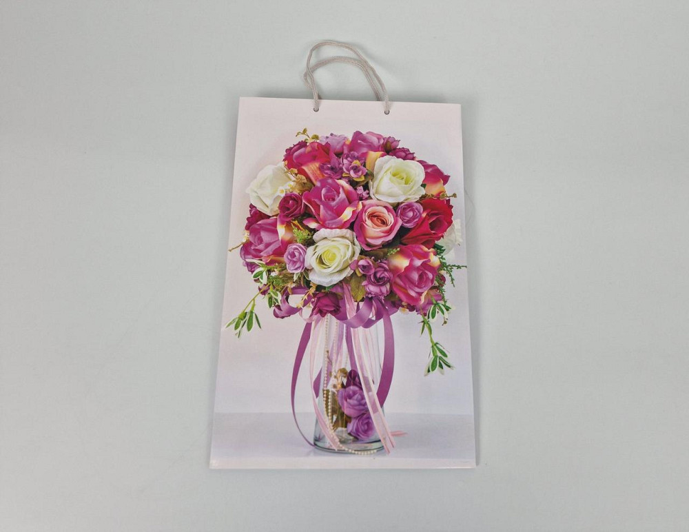 Великий паперовий пакет вертикальний 25/37/8 (артBV-013) (12 шт.) Харків - фото 2