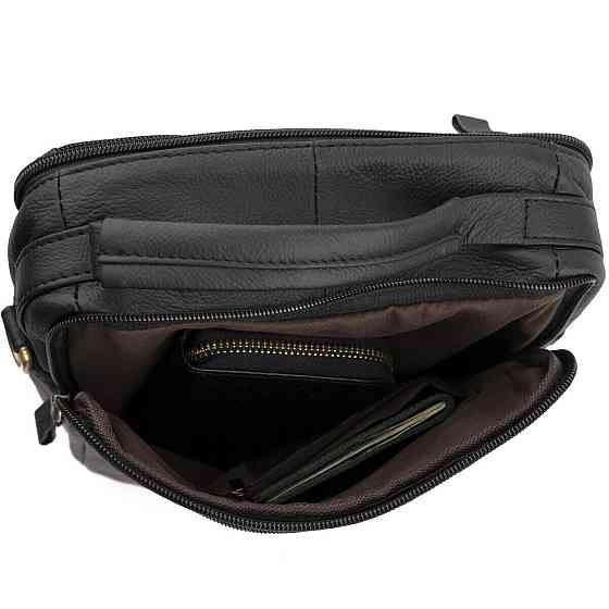 Сумка чоловіча флотар Vintage 14763 Чорна Київ