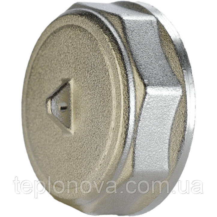 Заглушка нікельована 1 1/2| ВР штампована з контрольним отвором А1011Ако (нк) VA Чернівці - фото 1