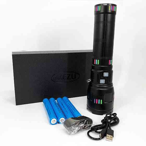 Ручной фонарик cob G02-PM60-TG, Ручной светильник с мощным лучом Фонарь металлический XI-15 Львов