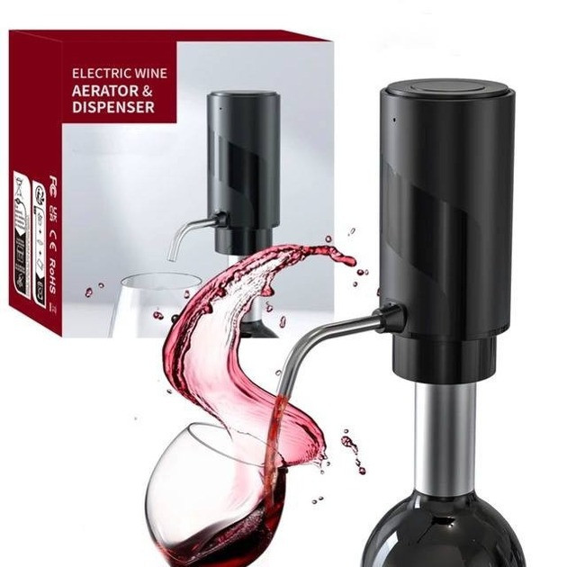 Електронна помпа аератор для вина,диспенсер акумуляторний.Винний електродозатор з акумулятором для пляшки Кам'янець-Подільський - фото 5