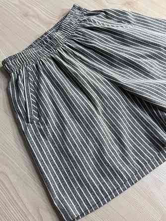 Шорти жіночі A-NIUSHOW 30129 в смужку бавовняні на резинці мом сірі, сірий, S Київ