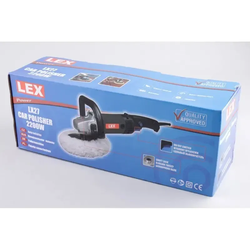 Полірувальна машинка LEX LX27 – професійний інструмент 2200 Вт, Чехія Львів - фото 4