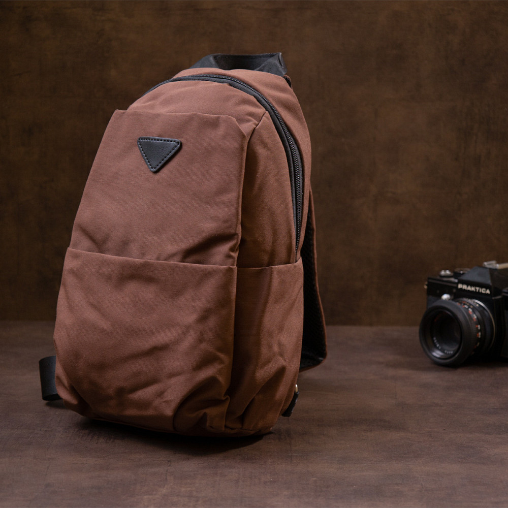 Сумка через плече нейлон Коричнева (Vintage) Київ - фото 3