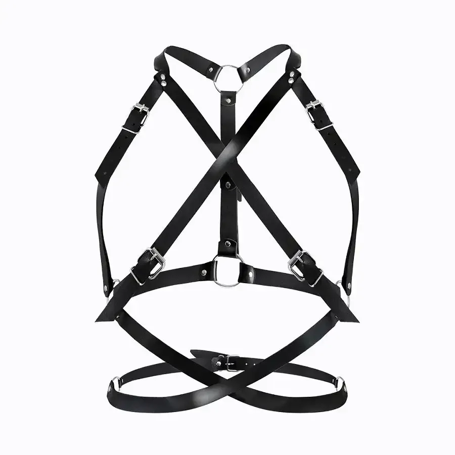 Портупея жіноча Art of Sex - Agnessa Leather harness, Чорний L-2XL Львов - изображение 1