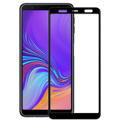 Скло захисне PowerPlant Full screen Samsung Galaxy A7 (2018), Black (GL606023) Вінниця - фото 1