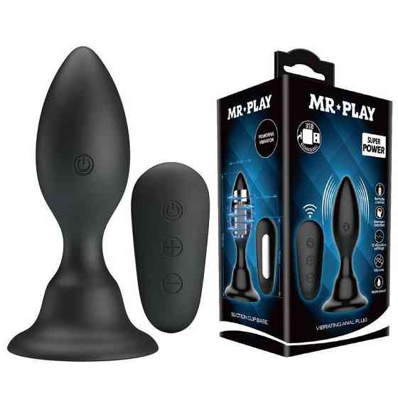 Анальний стимулятор з вібрацією MR PLAY-VIBRATING ANAL PLUG, BI-040076W-MR Sex Aura Київ