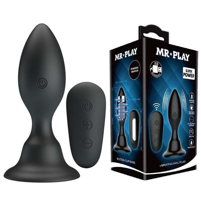 Анальный стимулятор с вибрацией MR PLAY - VIBRATING ANAL PLUG, BI-040076W-MR Sex Aura Киев - изображение 1