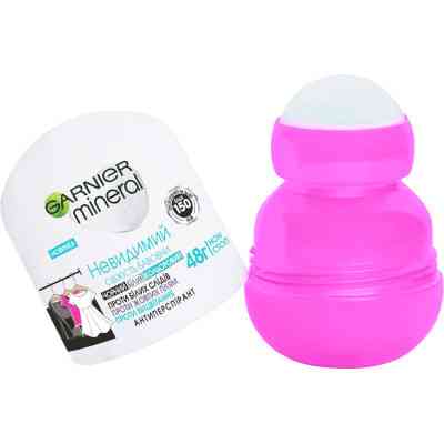Антиперспирант Garnier Mineral Невидимый Свежесть хлопка роликовый 50 мл (3600542310314) Винница