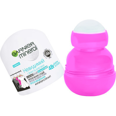 Антиперспірант Garnier Mineral Невидимий Свіжість бавовни роликовий 50 мл (3600542310314) Вінниця - фото 3