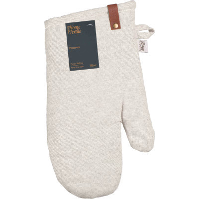 Кухонна прихватка Ardesto Рукавичка Oliver, 18х30 см, 100% бавовна, нап-ч: ватин, сірий світлий (ART05OL) Вінниця - фото 1