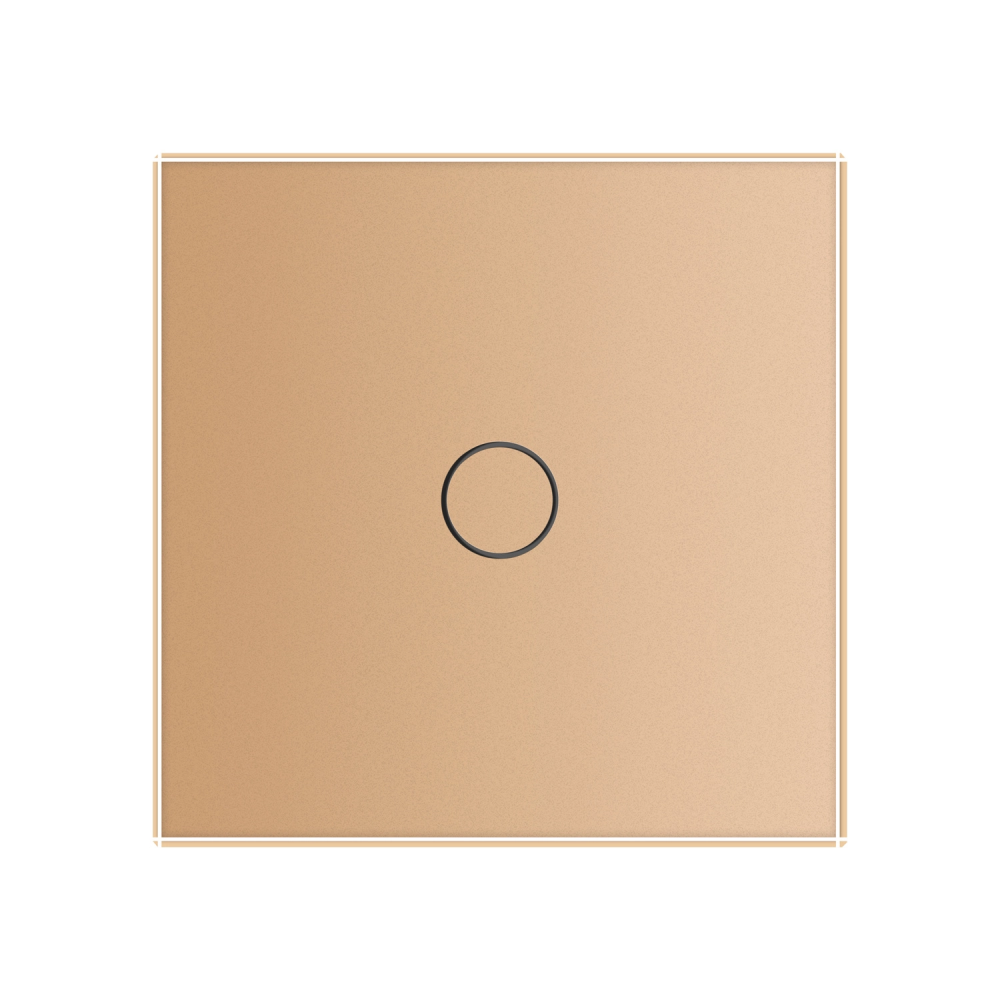 Розумний сенсорний ZigBee вимикач 1 сенсор Livolo золото скло (VL-C7FC1Z-2AP) Коломыя - изображение 5