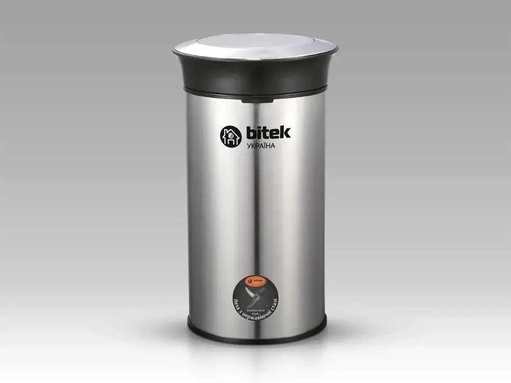 Кавомолка електрична BITEK BT-7125 500Вт 220В, 200 г, 4 леза з нержавіючої сталі, прозора кришка Одеса - фото 5