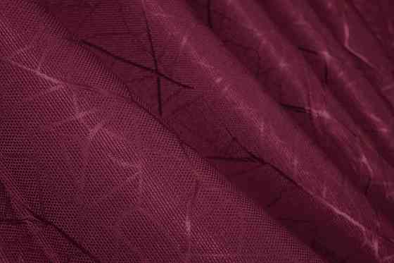 Комплект готовых штор VR-Textil Лен Савана № 571ш Бордовый 100х270 см 2 шт (31-968) Киев
