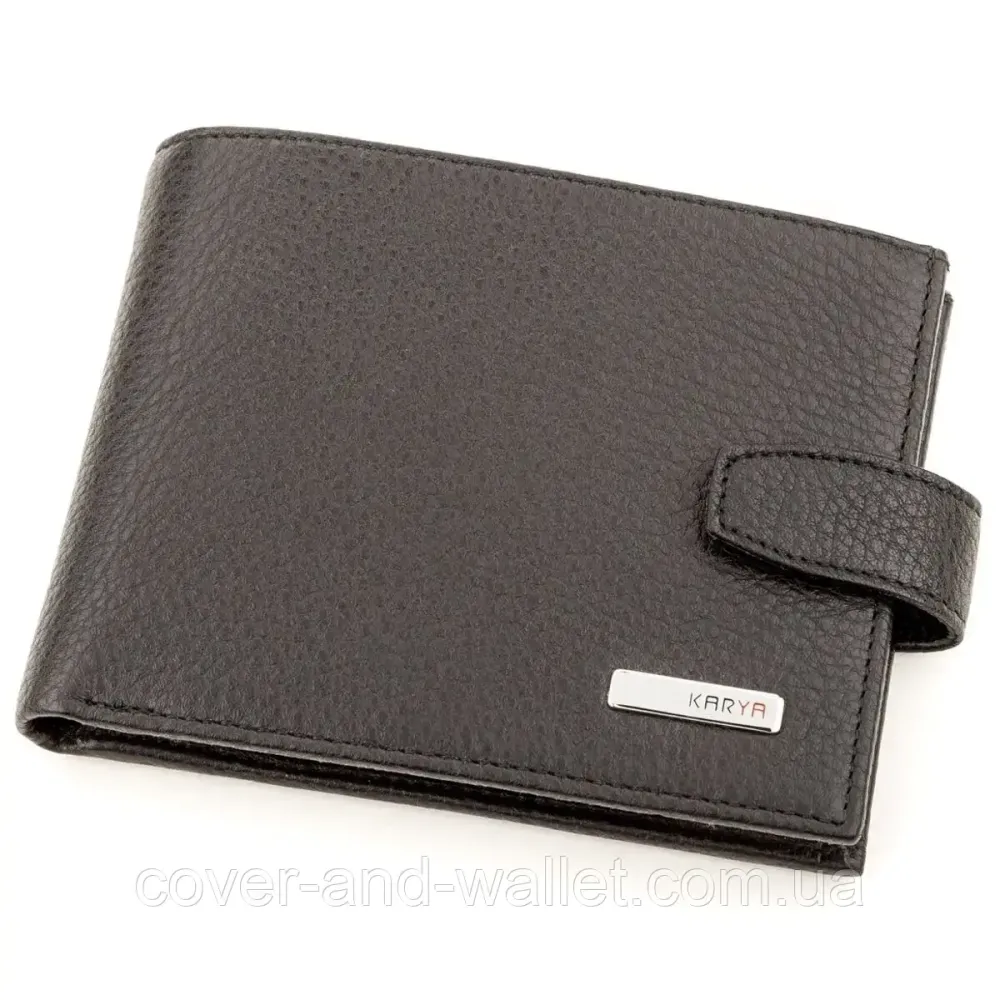 Якісний тонкий чоловічий шкіряний гаманець Karya 0411-45 Київ - фото 5