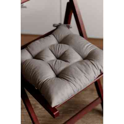 Подушка на стілець Прованс Фібра сіра 40х40 см (4823093447004) Вінниця